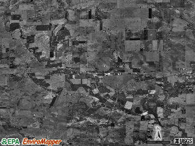 Big Rock township, Illinois satellite photo by USGS