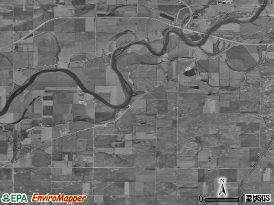 Hume township, Illinois satellite photo by USGS