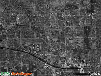 Worth township, Illinois satellite photo by USGS