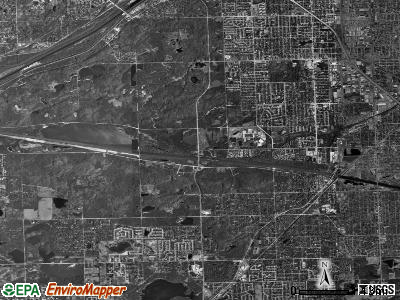 Palos township, Illinois satellite photo by USGS