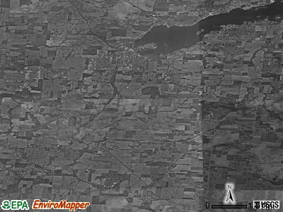 Walnut township, Ohio satellite photo by USGS