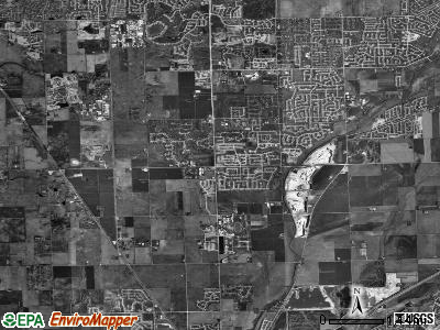 Wheatland township, Illinois satellite photo by USGS