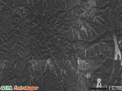 Switzerland township, Ohio satellite photo by USGS