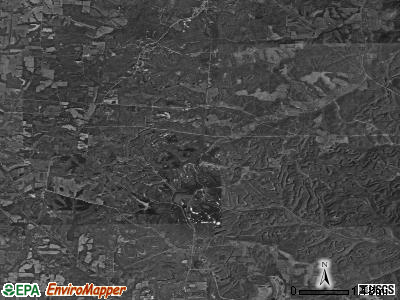 Clayton township, Ohio satellite photo by USGS