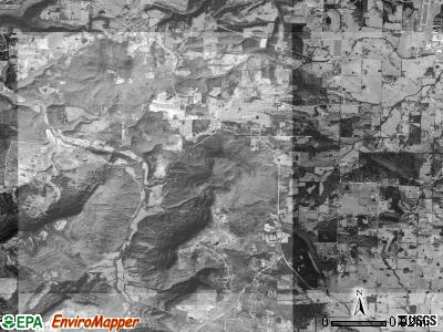 Bryan township, Arkansas satellite photo by USGS