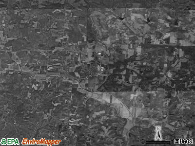Rush Creek township, Ohio satellite photo by USGS