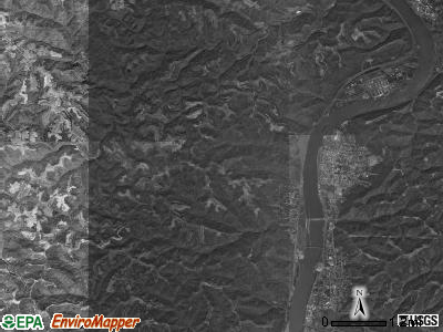 Ohio township, Ohio satellite photo by USGS