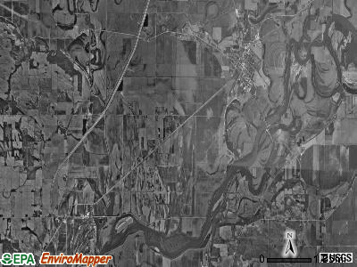 Erie township, Illinois satellite photo by USGS