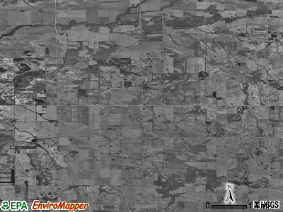 East Grove township, Illinois satellite photo by USGS