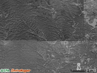 Trimble township, Ohio satellite photo by USGS