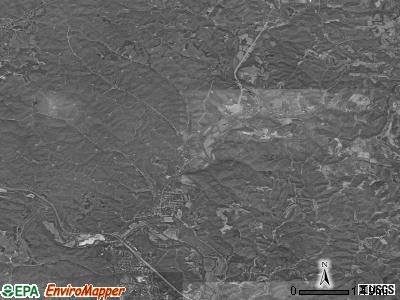 Dover township, Ohio satellite photo by USGS