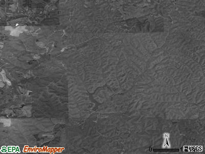 Brown township, Ohio satellite photo by USGS
