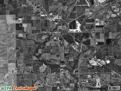 Plainfield township, Illinois satellite photo by USGS