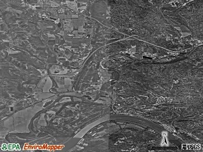 Whitewater township, Ohio satellite photo by USGS