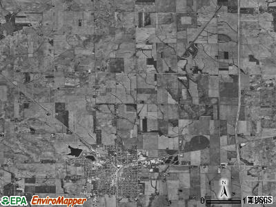 Mendota township, Illinois satellite photo by USGS