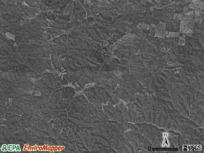 Greenfield township, Ohio satellite photo by USGS