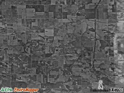 Fairfield township, Illinois satellite photo by USGS