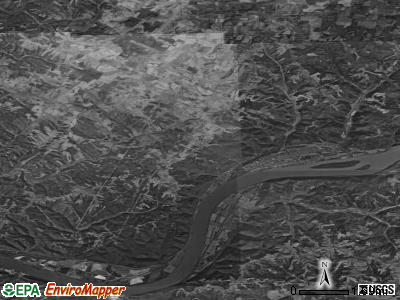Sprigg township, Ohio satellite photo by USGS