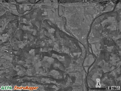 Athens township, Pennsylvania satellite photo by USGS