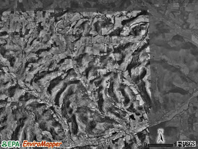 Brookfield township, Pennsylvania satellite photo by USGS