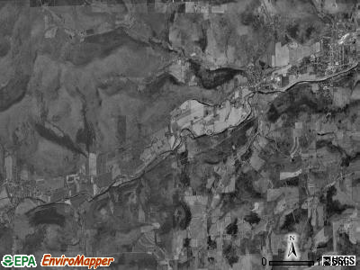 Osceola township, Pennsylvania satellite photo by USGS