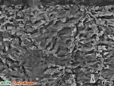 Genesee township, Pennsylvania satellite photo by USGS