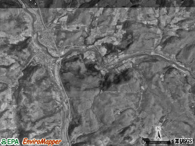 Great Bend township, Pennsylvania satellite photo by USGS