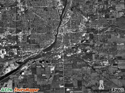 Joliet township, Illinois satellite photo by USGS