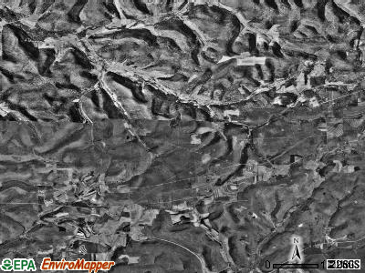 Hebron township, Pennsylvania satellite photo by USGS