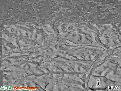 Brokenstraw township, Pennsylvania satellite photo by USGS