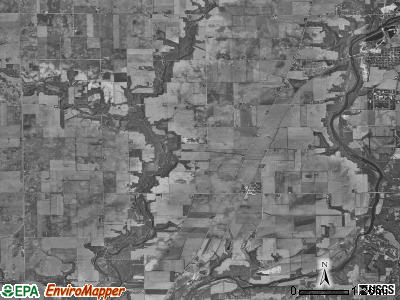 Serena township, Illinois satellite photo by USGS