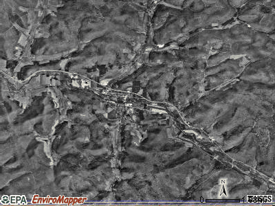 Roulette township, Pennsylvania satellite photo by USGS