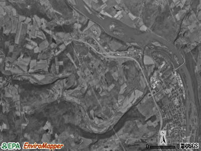 North Towanda township, Pennsylvania satellite photo by USGS