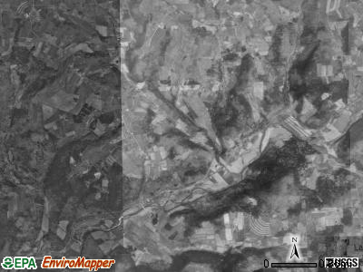 Stevens township, Pennsylvania satellite photo by USGS