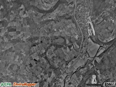 Towanda township, Pennsylvania satellite photo by USGS