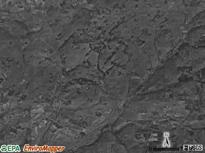 Ward township, Pennsylvania satellite photo by USGS