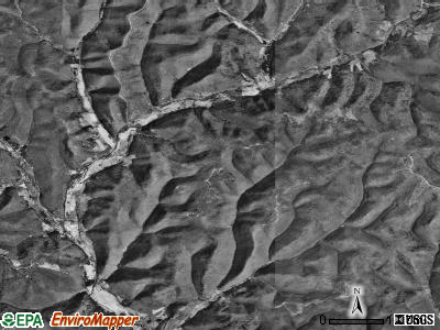 Sylvania township, Pennsylvania satellite photo by USGS