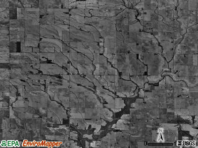 Bureau township, Illinois satellite photo by USGS