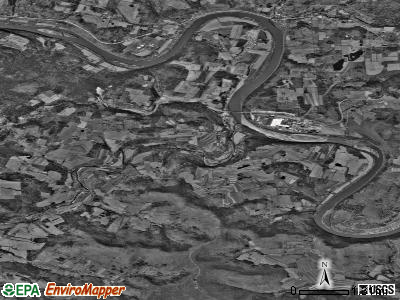 Mehoopany township, Pennsylvania satellite photo by USGS