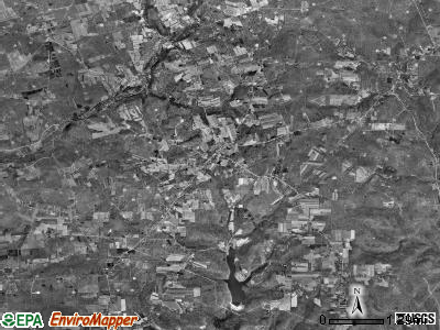 Oakland township, Pennsylvania satellite photo by USGS