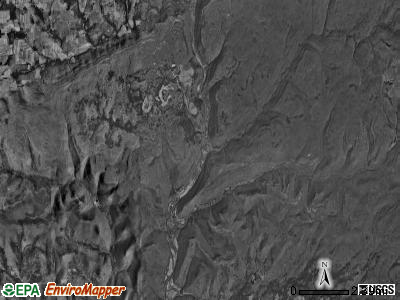 McIntyre township, Pennsylvania satellite photo by USGS