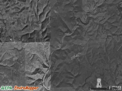 Brown township, Pennsylvania satellite photo by USGS