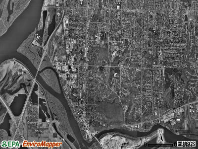 South Rock Island township, Illinois satellite photo by USGS