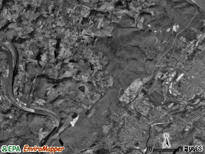 Ransom township, Pennsylvania satellite photo by USGS