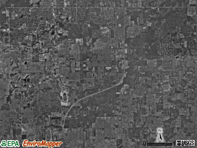 Crete township, Illinois satellite photo by USGS