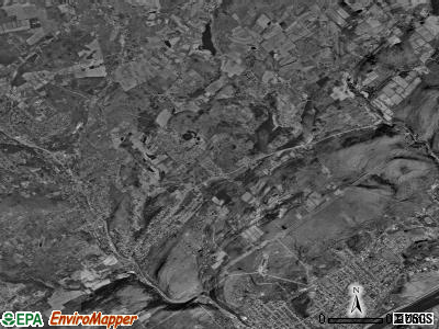 Kingston township, Pennsylvania satellite photo by USGS