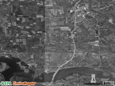 Pymatuning township, Pennsylvania satellite photo by USGS