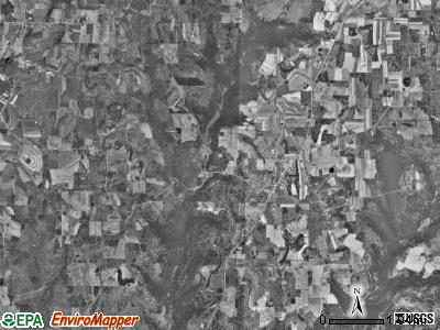 Knox township, Pennsylvania satellite photo by USGS