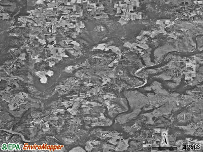 Highland township, Pennsylvania satellite photo by USGS