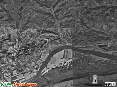 Woodward township, Pennsylvania satellite photo by USGS